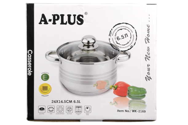 Каструля A-PLUS 2169 6,5 л - изображение 2