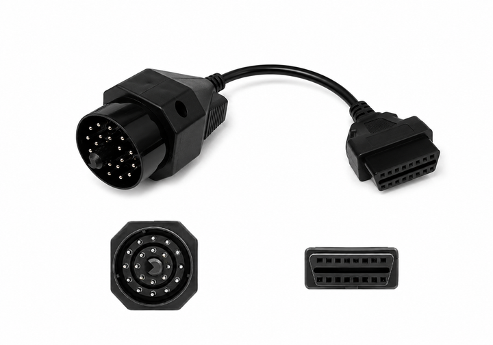 20-контактний OBD2 адаптер BMW E36 E38 E39 E46 E34 E32 20 Pin → OBDII 16 Pin кабель для діагностики - зображення 2