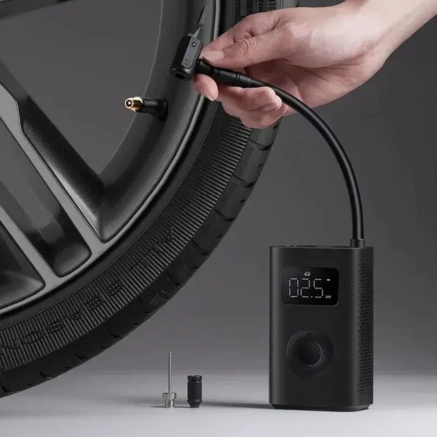Автомобильный электрический насос Xiaomi MIJIA Electric Pump Air 2 беспроводной компрессор аккумуляторный умный насос портативный - изображение 3