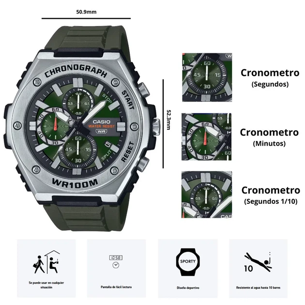 Наручний годинник CASIO MWA-300H-3AVDF - изображение 12