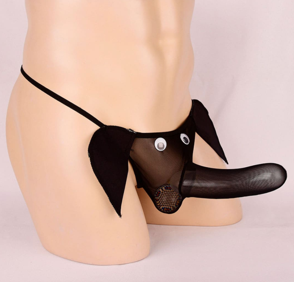 Эротические мужские трусы в виде головы слона черного цвета Sexy desires размеры M-XL - изображение 4