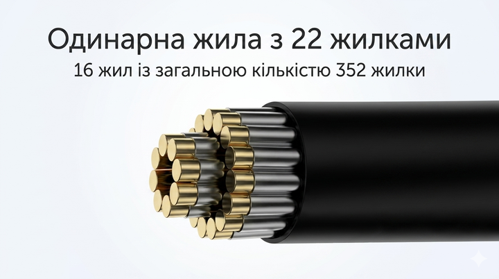 Кабель для наушников QKZ Q1 MAX - 16-и жильный кабель с сменными Jeck 2.5/3.5/4.4 - изображение 7