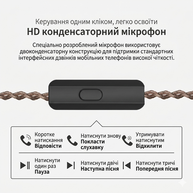 KZ ZS10 Pro Glare Blue (Hi-Res, 1DD+4BA, з мікрофоном) – Гібридні аудіофільські навушники для Hi-Fi звучання (COPY) - зображення 11