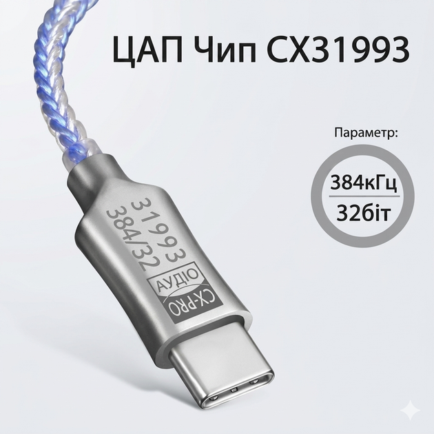 Підсилювач звуку GraveAudio CX Pro CX31993 ЦАП DAC DA06 перехідник адаптер зовнішня звукова карта для телефону USB Type C to 3,5 м - зображення 4