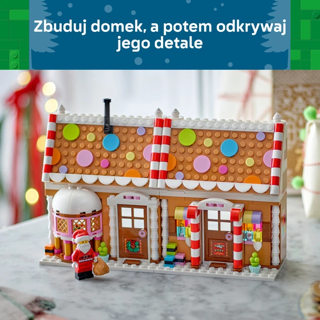Конструктор LEGO Святковий пряниковий будиночок 498 деталей (40809) - Фото 4 Конструктор LEGO Святковий пряниковий будиночок 498 деталей (40809) - зображення 4