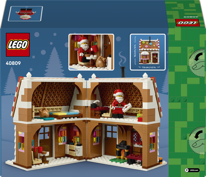 Конструктор LEGO Святковий пряниковий будиночок 498 деталей (40809) - Фото 9 Конструктор LEGO Святковий пряниковий будиночок 498 деталей (40809) - зображення 9