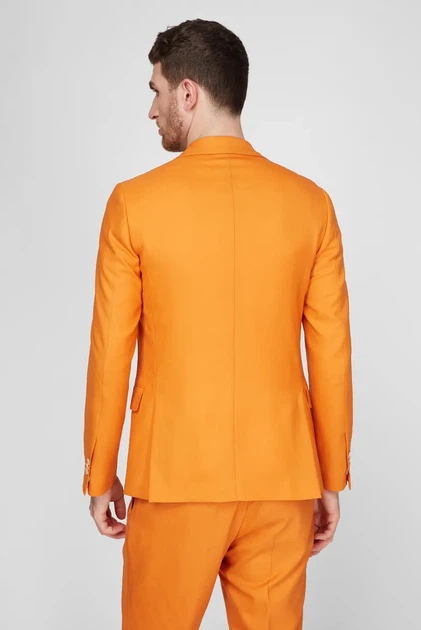 Чоловічий помаранчевий вовняний піджак SUMMER PARTY Gant 52 7705149 - изображение 4