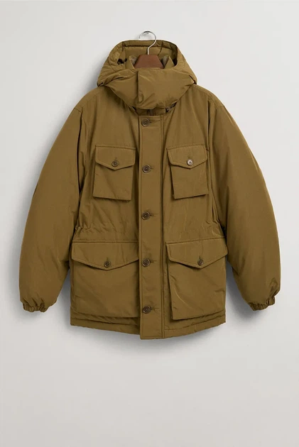 Чоловічий оливковий парк DOWN PARKA Gant S 7006266 - зображення 8