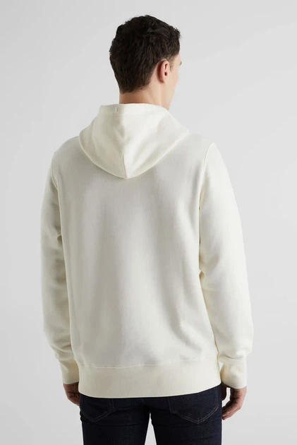 Чоловіче біле худі REG BADGE SWEAT HOODIE Gant XXXL 2037039 - зображення 3