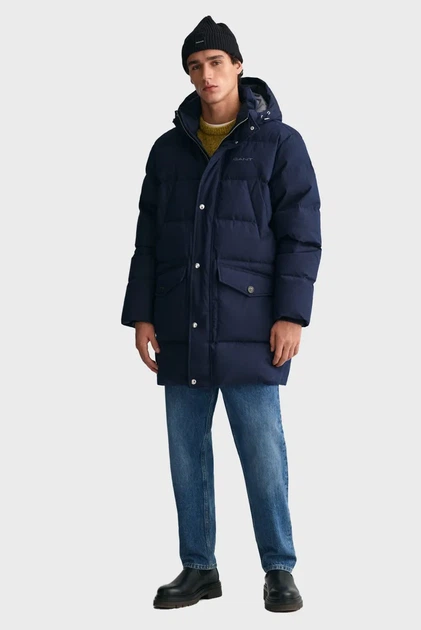 Чоловічий темно-синій пуховик LONG ALTA DOWN JACKET Gant XXXL 7006365 - Фото 2 Чоловічий темно-синій пуховик LONG ALTA DOWN JACKET Gant XXXL 7006365 - изображение 2