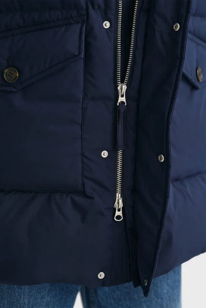 Чоловічий темно-синій пуховик LONG ALTA DOWN JACKET Gant XXXL 7006365 - Фото 6 Чоловічий темно-синій пуховик LONG ALTA DOWN JACKET Gant XXXL 7006365 - изображение 6