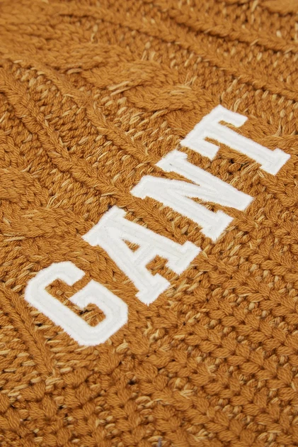 Жіноча гірчична панама KNITTED BELL HAT Gant OS 4910040 - Фото 4 Жіноча гірчична панама KNITTED BELL HAT Gant OS 4910040 - изображение 4