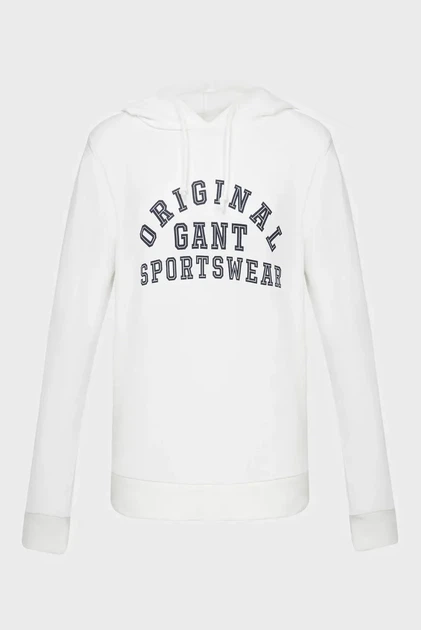 Жіноче біле худі REG PRINTED HOODIE Gant XS 4200807 - Фото 1 Жіноче біле худі REG PRINTED HOODIE Gant XS 4200807 - зображення 1