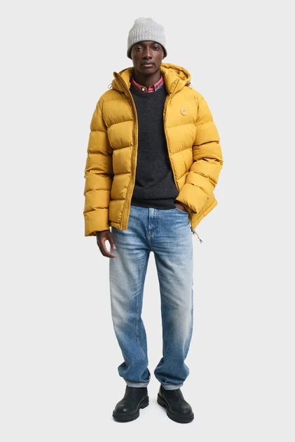 Чоловіча жовта куртка ACTIVE CLOUD JACKET Gant S 7006452 - Фото 2 Чоловіча жовта куртка ACTIVE CLOUD JACKET Gant S 7006452 - изображение 2