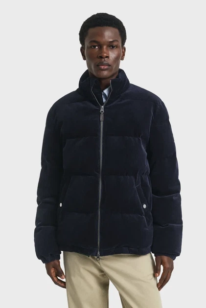 Чоловіча темно-синя вельветова куртка PUFFER Gant XL 7006558 - Фото 1 Чоловіча темно-синя вельветова куртка PUFFER Gant XL 7006558 - изображение 1