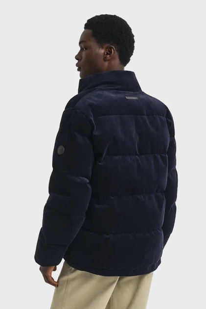 Чоловіча темно-синя вельветова куртка PUFFER Gant XL 7006558 - Фото 3 Чоловіча темно-синя вельветова куртка PUFFER Gant XL 7006558 - изображение 3