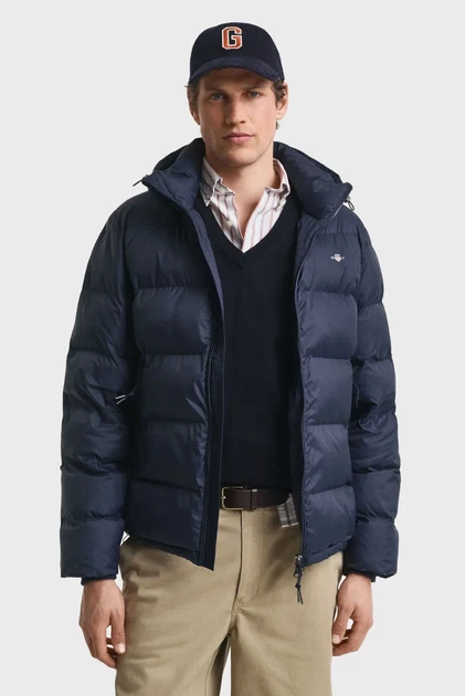 Чоловіча темно-синя куртка CLOUD Gant XL 7006534 - Фото 4 Чоловіча темно-синя куртка CLOUD Gant XL 7006534 - зображення 4