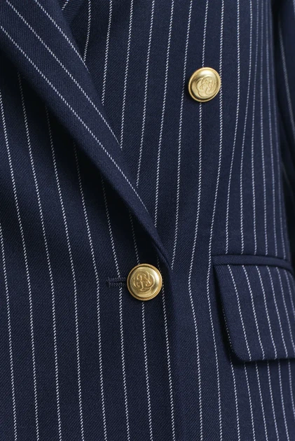 Жіночий темно-синій жакет у смужку PINSTRIPE REG CLUB Gant 34 4770334 - зображення 5