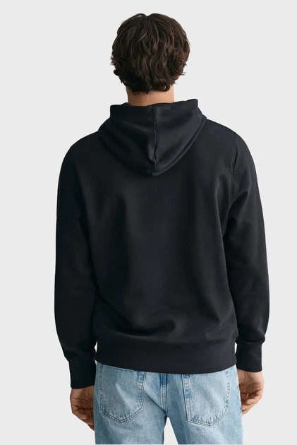 Чоловіче чорне худі PRINTED GRAPHIC HOODIE Gant XXL 2003244 - изображение 3