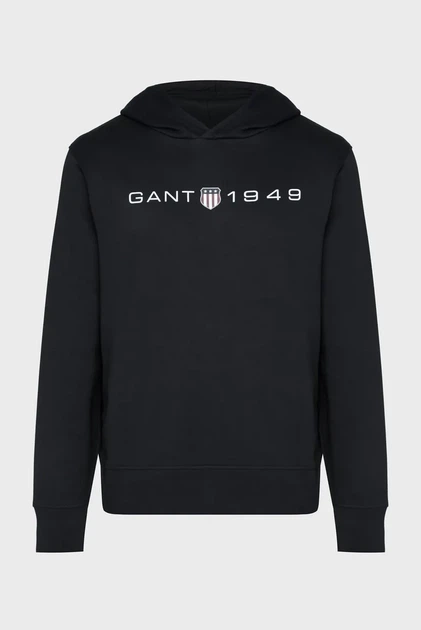 Чоловіче чорне худі PRINTED GRAPHIC HOODIE Gant XXL 2003244 - изображение 6