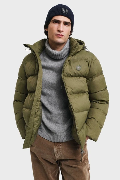 Чоловіча зелена куртка ACTIVE CLOUD JACKET Gant M 7006452 - Фото 1 Чоловіча зелена куртка ACTIVE CLOUD JACKET Gant M 7006452 - зображення 1