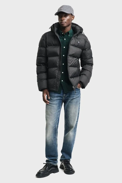 Чоловіча чорна куртка ACTIVE CLOUD JACKET Gant S 7006452 - Фото 4 Чоловіча чорна куртка ACTIVE CLOUD JACKET Gant S 7006452 - изображение 4