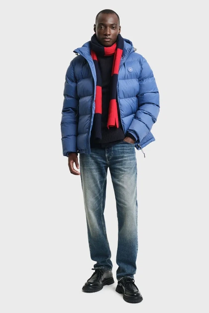 Чоловіча синя куртка ACTIVE CLOUD JACKET Gant S 7006452 - Фото 2 Чоловіча синя куртка ACTIVE CLOUD JACKET Gant S 7006452 - зображення 2