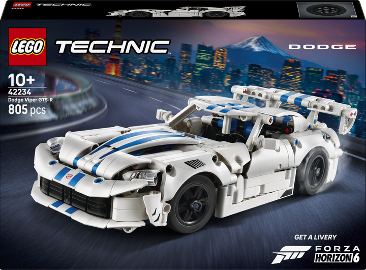 Конструктор LEGO Technic Спортивний автомобіль Dodge Viper GTS-R 805 деталей (42234) - Фото 1 Конструктор LEGO Technic Спортивний автомобіль Dodge Viper GTS-R 805 деталей (42234) - зображення 1
