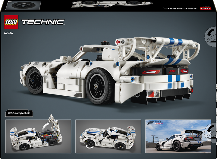 Конструктор LEGO Technic Спортивний автомобіль Dodge Viper GTS-R 805 деталей (42234) - Фото 9 Конструктор LEGO Technic Спортивний автомобіль Dodge Viper GTS-R 805 деталей (42234) - зображення 9