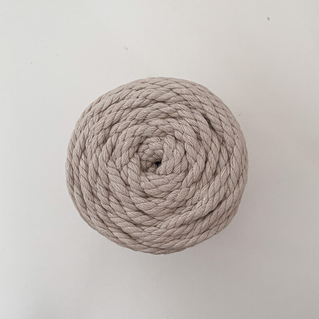 Шнур кручений YarnArt macrame rope 3мм бежевий 250г (№753) - изображение 5