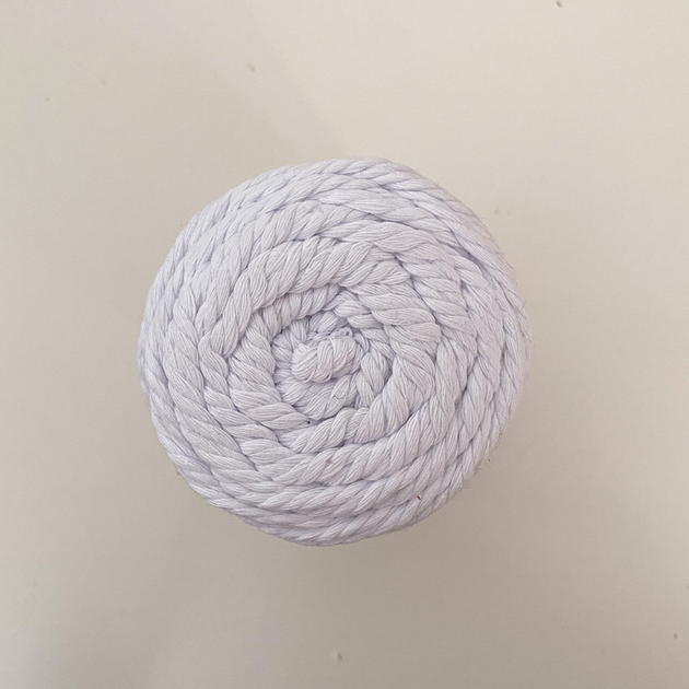 Шнур кручений YarnArt macrame rope 3мм білий 250г (№751) - изображение 5