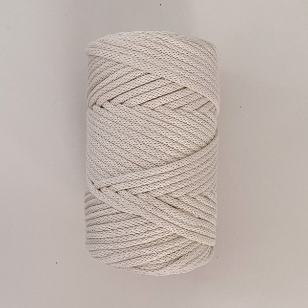 Шнур плетений YarnArt macrame cord натуральний 3 мм для макраме (№752) - изображение 4