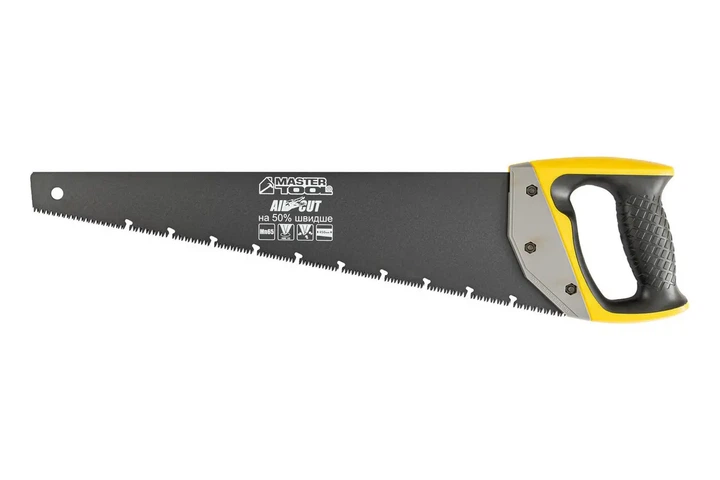 Ножовка столярная BLACK ALLIGATOR 450 мм 9TPI MAX CUT закаленный зуб 3D заточка тефлоновое покрытие - Фото 1 Ножовка столярная BLACK ALLIGATOR 450 мм 9TPI MAX CUT закаленный зуб 3D заточка тефлоновое покрытие - изображение 1