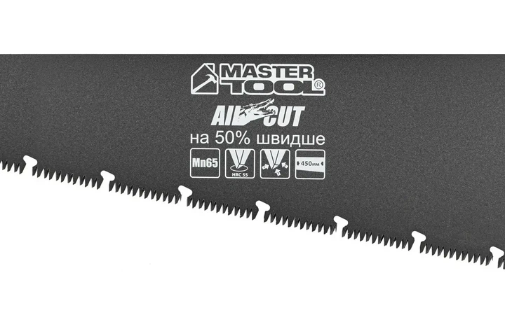 Ножовка столярная BLACK ALLIGATOR 450 мм 9TPI MAX CUT закаленный зуб 3D заточка тефлоновое покрытие - Фото 2 Ножовка столярная BLACK ALLIGATOR 450 мм 9TPI MAX CUT закаленный зуб 3D заточка тефлоновое покрытие - изображение 2