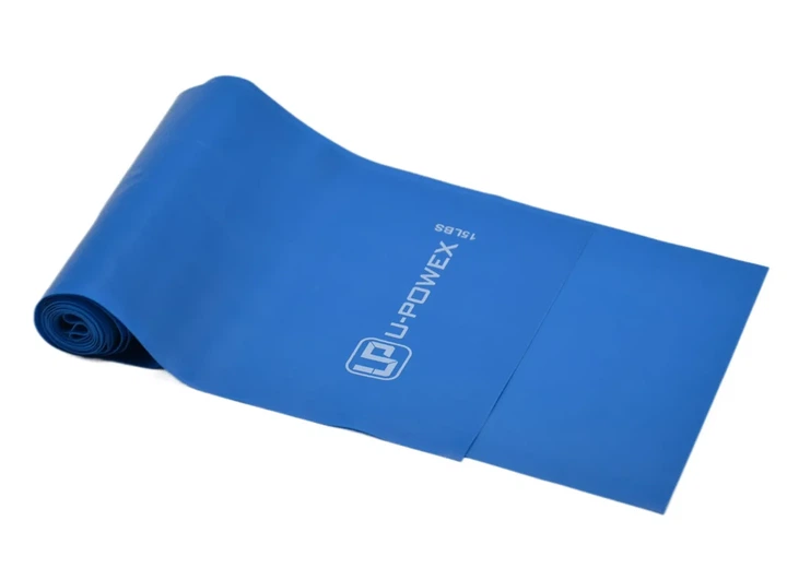 Лента-эспандер U-POWEX латекс 180 см 6.8 кг синяя - изображение 2