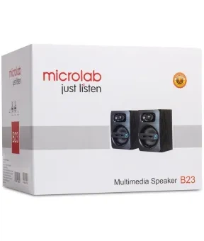 Колонки для ПК Microlab B-23 2.0 черные - Фото 2 Колонки для ПК Microlab B-23 2.0 черные - изображение 2
