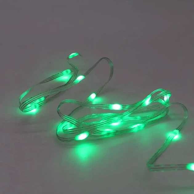 Умная RGB гирлянда 3м с Bluetooth и USB питанием для новогодней елки с пультом дистанционного управления - Фото 9 Умная RGB гирлянда 3м с Bluetooth и USB питанием для новогодней елки с пультом дистанционного управления - изображение 9