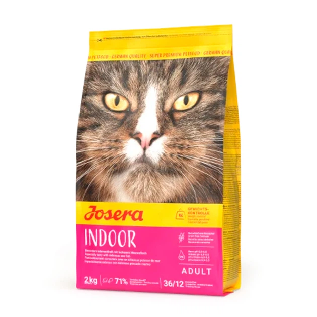 Сухий беззерновий корм для стерилізованих і малоактивних котів Josera Indoor з птицею, 2 кг - изображение 2