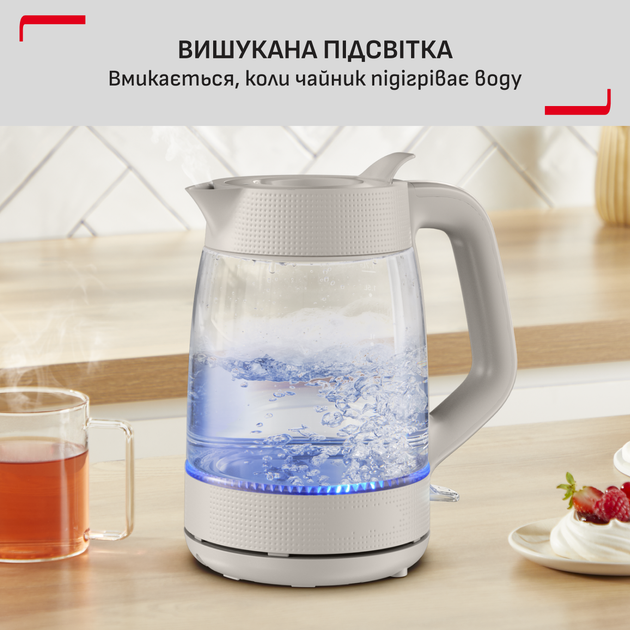 Електрочайник Tefal Morning Glass Kettle KO2G0BE0 - зображення 9