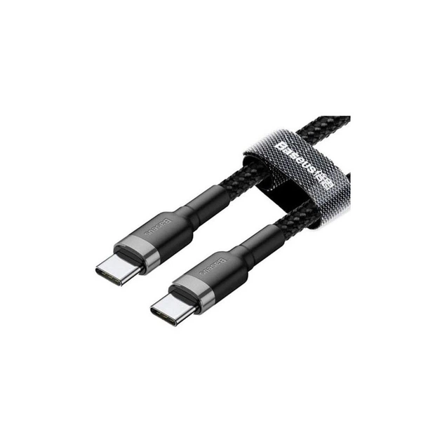 Дата кабель USB-C to USB-C 2.0m USB 3.1 3 A grey- Baseus (ek19265) - зображення 3