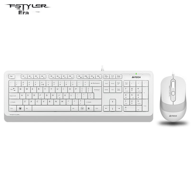 Комплект проводной A4Tech Fstyler F1010 USB Ivory - изображение 4