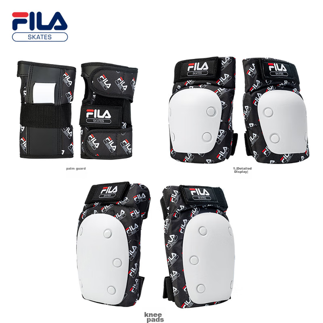 Профессиональная защитная экипировка FILA для скейтбординга и велосипеда для детей, подростков и взрослых, для уличного катания, белая, размер L. - изображение 4