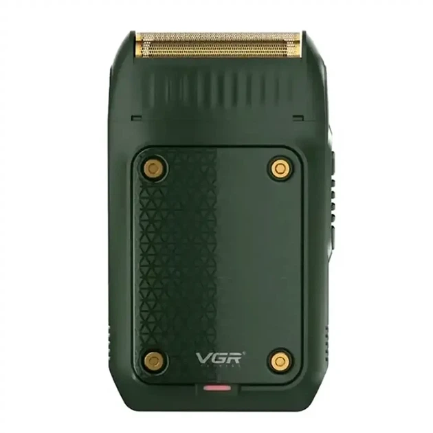 Электробритва сеточная VGR V-353 2 головки USB 5V 100г 7x4x10 см зеленая для бритья и тримминга - изображение 3
