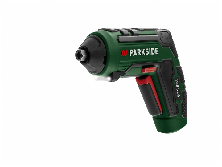 Аккумуляторная отвертка Parkside 4V 1500mAh 10Nm с USB-C и 30 битами для домашних работ - зображення 2