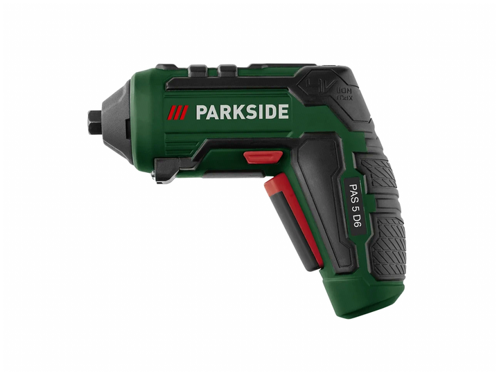 Аккумуляторная отвертка Parkside 4V 1500mAh 10Nm с USB-C и 30 битами для домашних работ - зображення 3