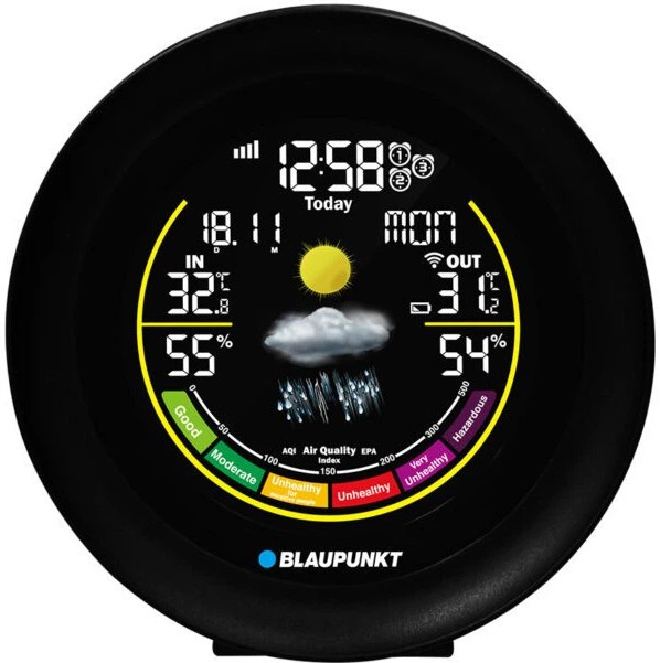 Метеостанція Blaupunkt WS35BK APP (5901750508349) - Фото 1 Метеостанція Blaupunkt WS35BK APP (5901750508349) - зображення 1