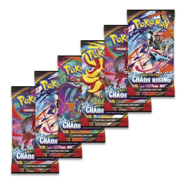Zestaw kart Pokemon TCG: Mega Evolution 04 - Chaos Rising - Booster Bundle (196214140349) - obraz 3
