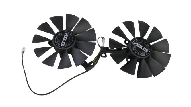 Вентилятор (кулер) Everflow 35954 для відеокарт Asus Expedition комплект 2шт (T129215SU) - Фото 1 Вентилятор (кулер) Everflow 35954 для відеокарт Asus Expedition комплект 2шт (T129215SU) - изображение 1
