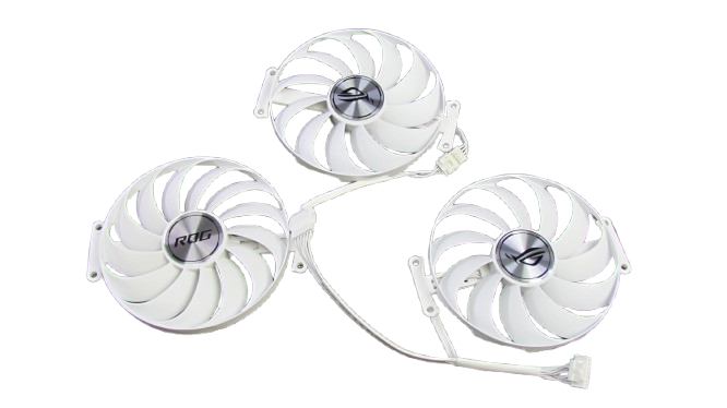 Вентилятор (кулер) Everflow 51697 для відеокарт Asus ROG Strix White RTX 3090 3080 3070 комплект 3шт - Фото 1 Вентилятор (кулер) Everflow 51697 для відеокарт Asus ROG Strix White RTX 3090 3080 3070 комплект 3шт - изображение 1