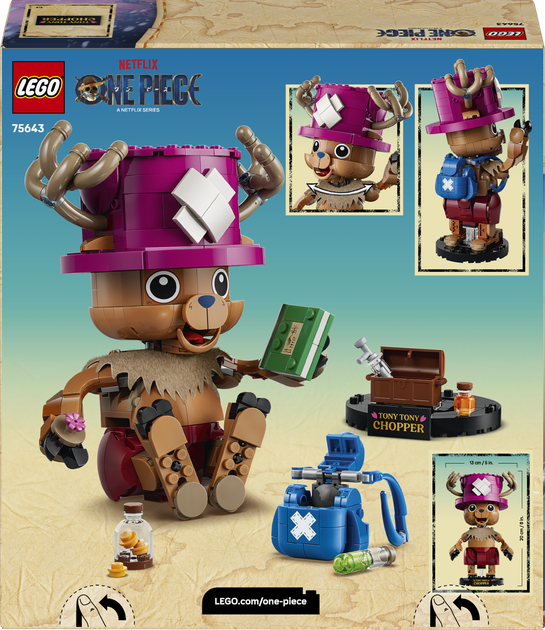 Конструктор LEGO One Piece Тоні Тоні Чоппер 577 деталей (75643) - Фото 9 Конструктор LEGO One Piece Тоні Тоні Чоппер 577 деталей (75643) - зображення 9